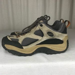 Merrell Tan and Black Lace Up Boots
